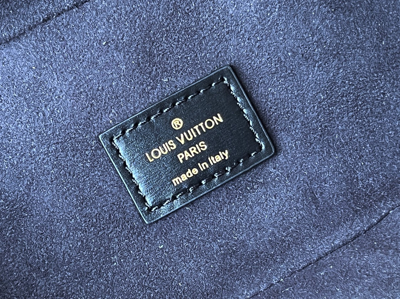 LV 25S VANITY 19 IN DARK BROWN MONOGRAM COATED CANVAS LEATHER TRIM BLACK