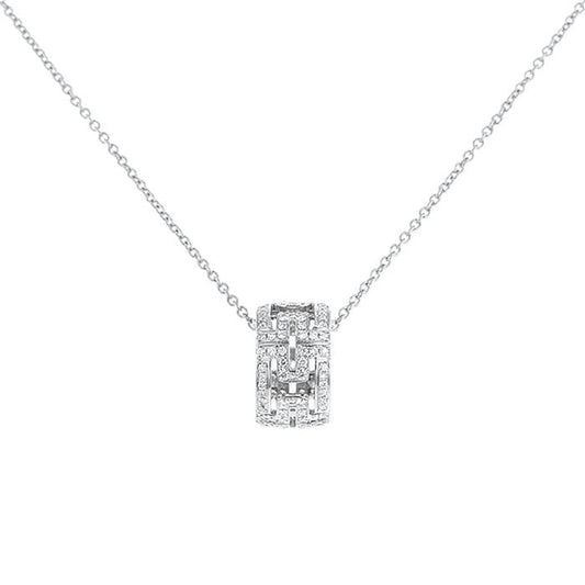 [Clover Jewelry]PARENTESI NECKLACE SILVER DIAMOND