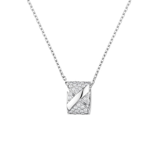 [Clover Jewelry]LIENS EVIDENCE DIAMOND PAVED NECKLACE