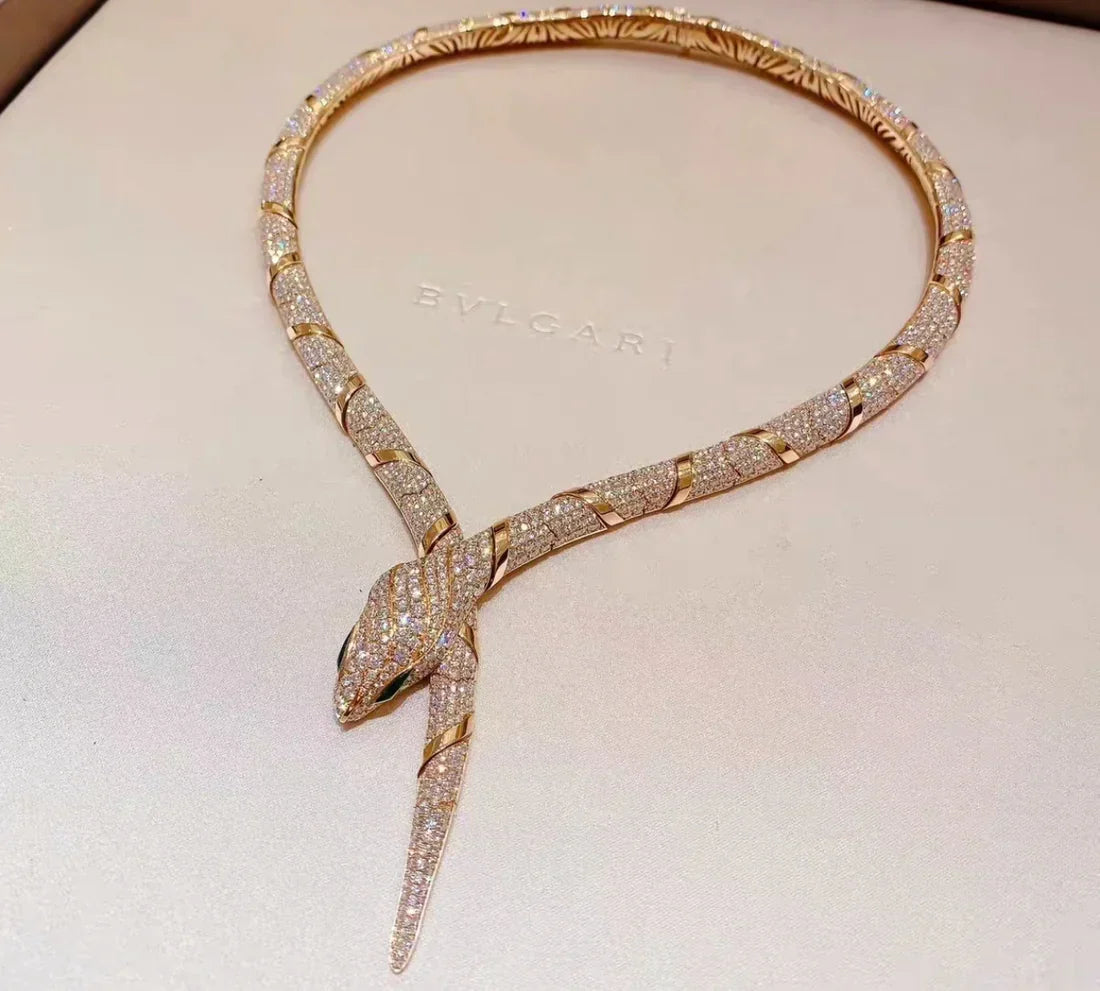 [Clover Jewelry]HAUTE COUTURE GOLD SERPENTI NECKLACE