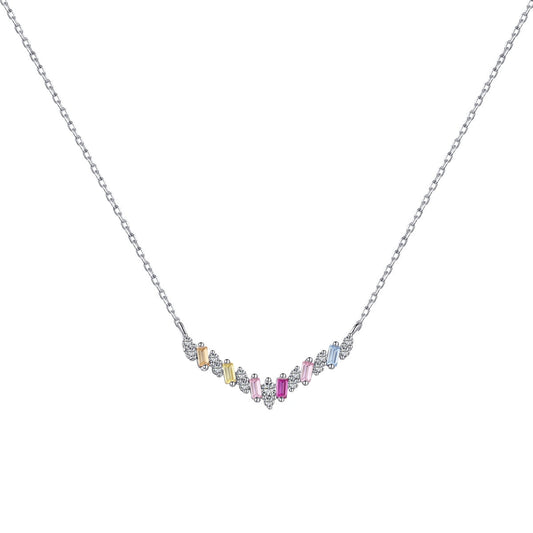 [Clover Jewelry]Dazzling Rainbow Necklace