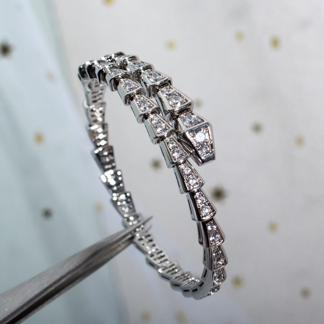 [Clover Jewelry]SERPENTI BRACELET 6MM SILVER DIAMOND