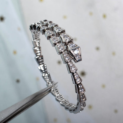 [Clover Jewelry]SERPENTI BRACELET 6MM SILVER DIAMOND