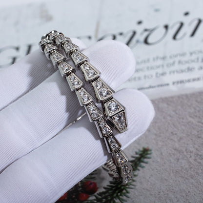 [Clover Jewelry]SERPENTI BRACELET 6MM SILVER DIAMOND