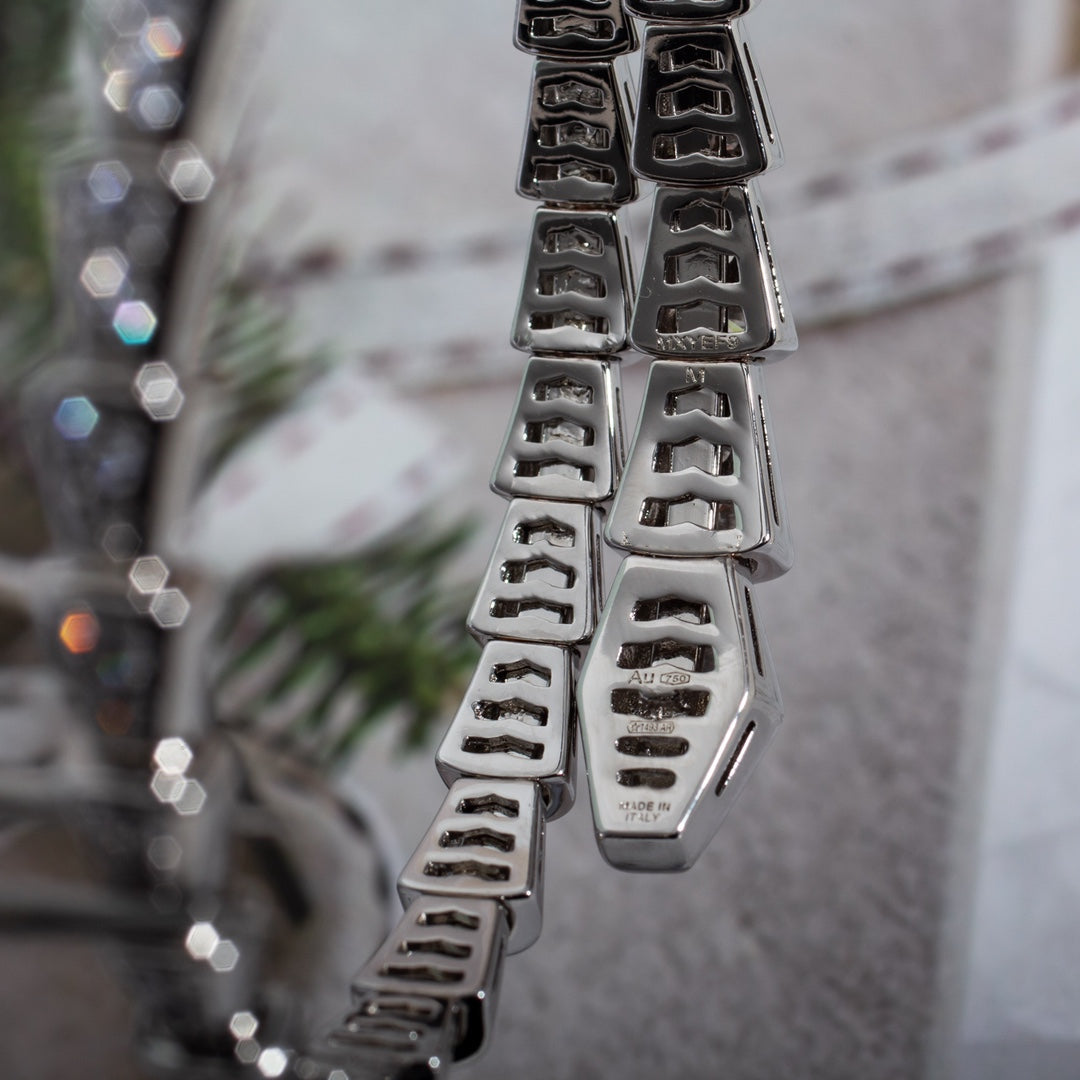 [Clover Jewelry]SERPENTI BRACELET 6MM SILVER DIAMOND