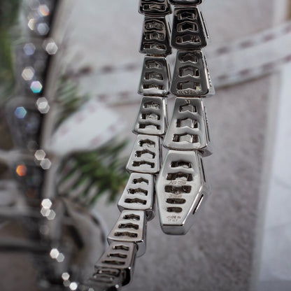 [Clover Jewelry]SERPENTI BRACELET 6MM SILVER DIAMOND