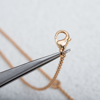 [Clover Jewelry]PARENTESI NECKLACE PINK GOLD