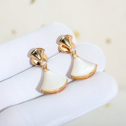 [Clover Jewelry]DREAM MOP PINK GOLD EARRINGS