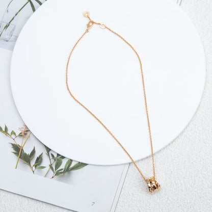 [Clover Jewelry]SERPENTI PINK GOLD NECKLACE DIAMOND