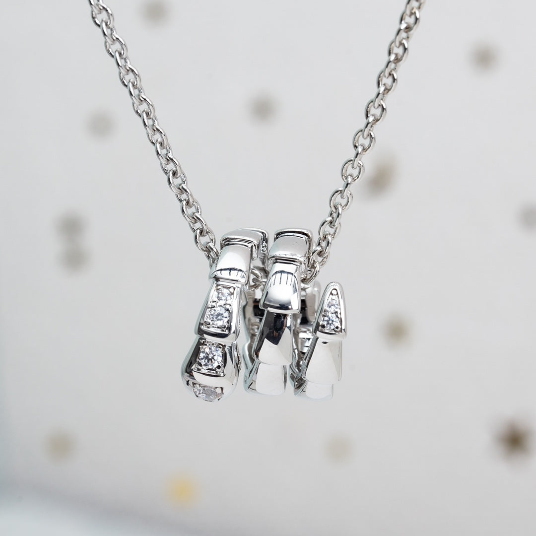 [Clover Jewelry]SERPENTI SILVER NECKLACE DIAMOND