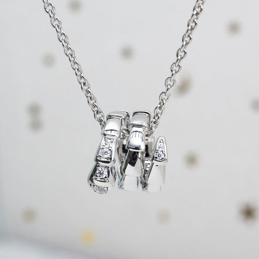 [Clover Jewelry]SERPENTI SILVER NECKLACE DIAMOND