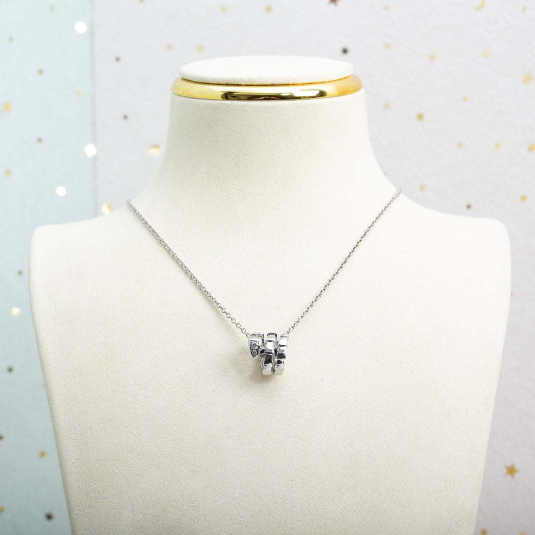 [Clover Jewelry]SERPENTI SILVER NECKLACE DIAMOND