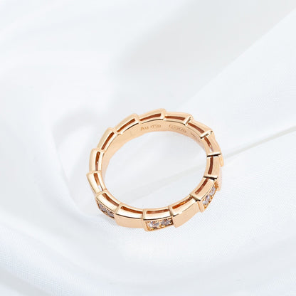 [Clover Jewelry]SERPENTI RING PINK GOLD  3MM
