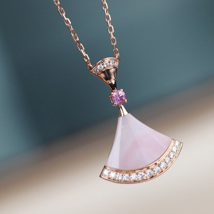 [Clover Jewelry]DREAM NECKLACE PINK MOP DIAMOND