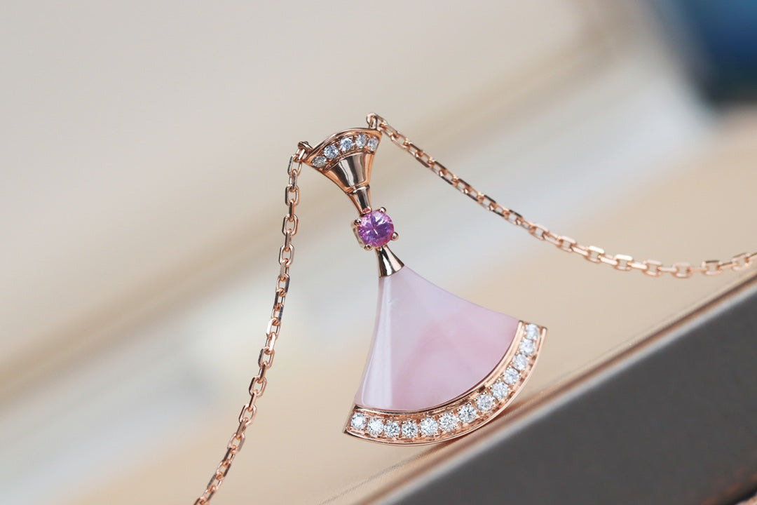[Clover Jewelry]DREAM NECKLACE PINK MOP DIAMOND