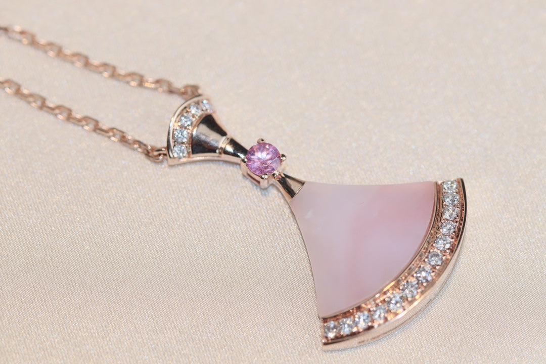 [Clover Jewelry]DREAM NECKLACE PINK MOP DIAMOND
