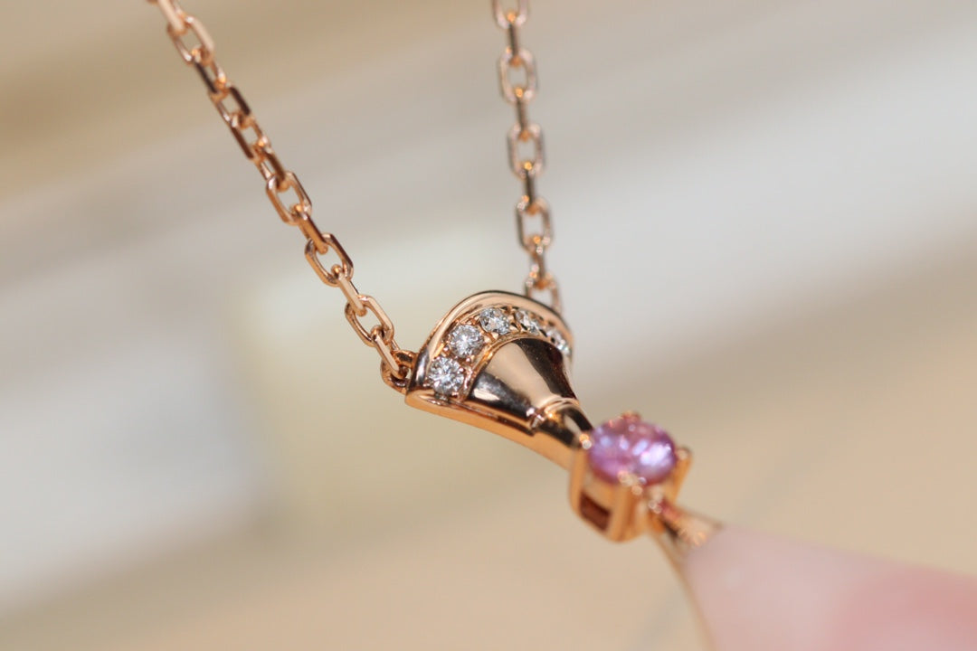[Clover Jewelry]DREAM NECKLACE PINK MOP DIAMOND
