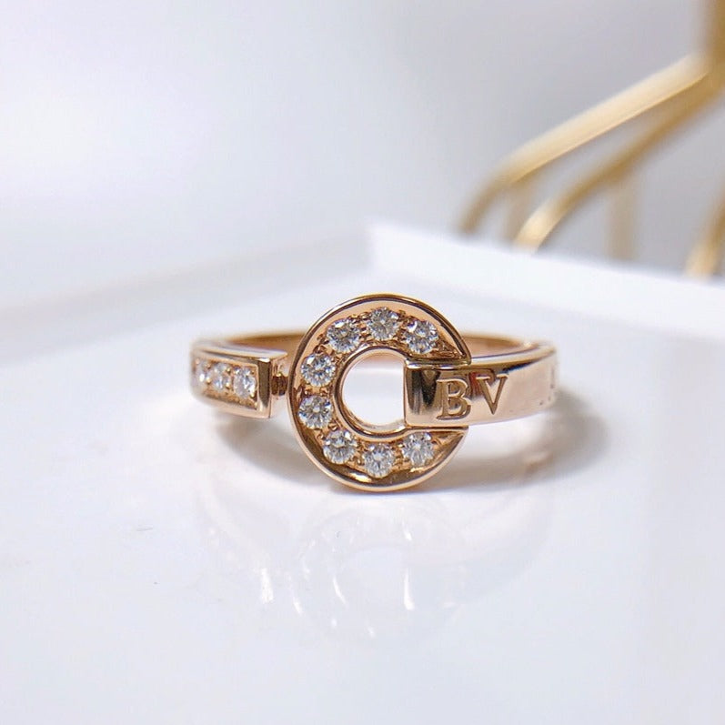 [Clover Jewelry]DREAM RING DIAMOND PINK GOLD