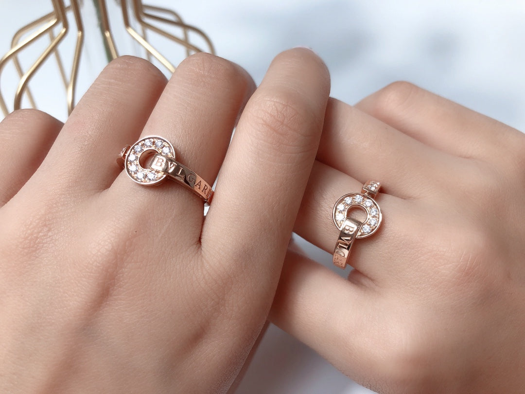 [Clover Jewelry]DREAM RING DIAMOND PINK GOLD