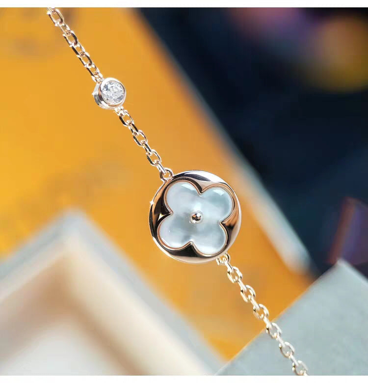 [Clover Jewelry]SUN MOP GOLD 1 DIAMOND NECKLACE
