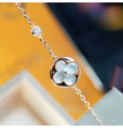 [Clover Jewelry]SUN MOP GOLD 1 DIAMOND NECKLACE