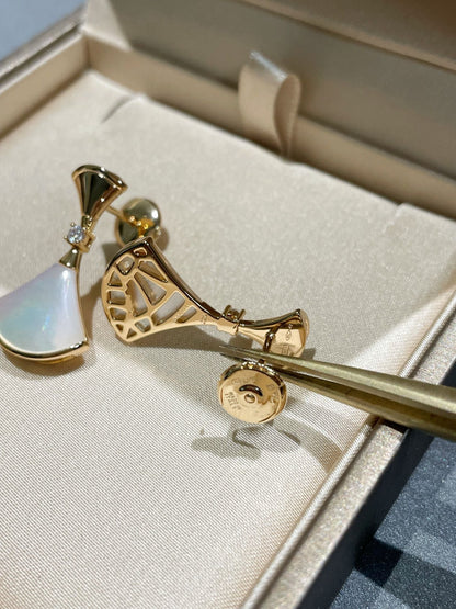 [Clover Jewelry]DREAM MOP 1 DIAMOND EARRINGS