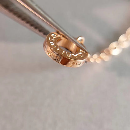 [Clover Jewelry]ZERO 1 NECKLACE PINK GOLD