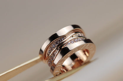 [Clover Jewelry]ZERO 1 PINK GOLD DIAMOND NECKLACE