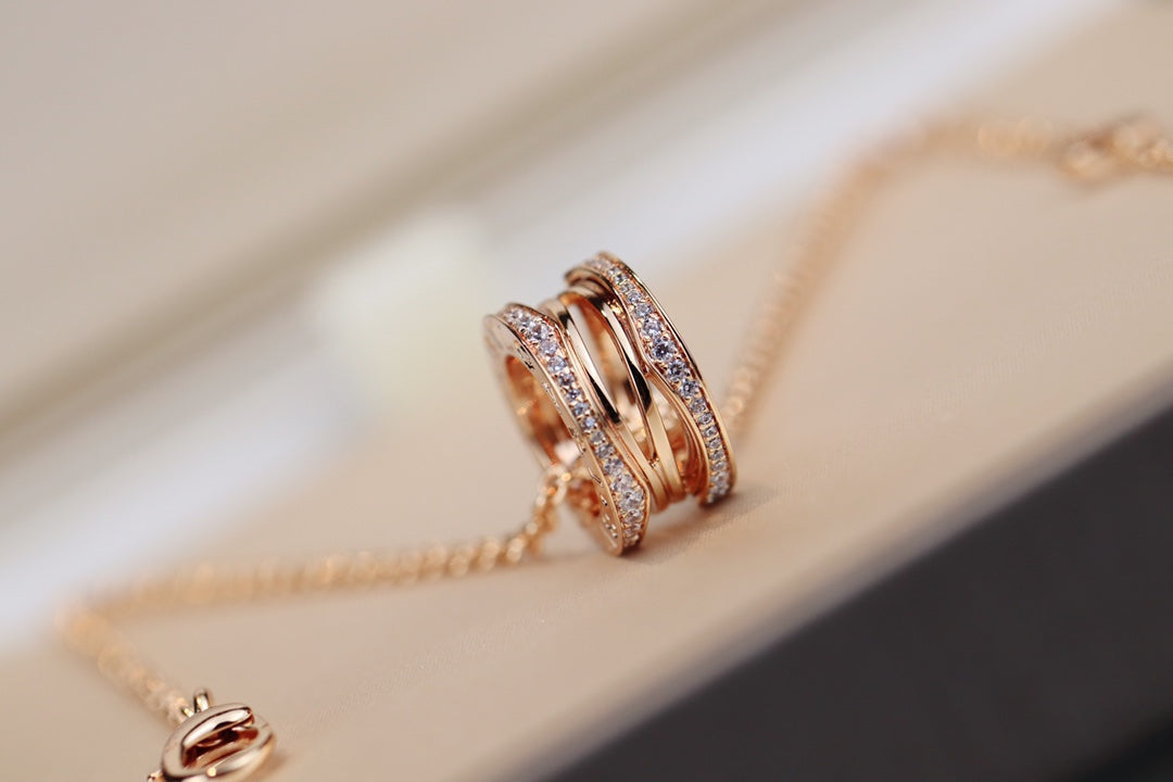 [Clover Jewelry]ZERO 1 PINK GOLD NECKLACE