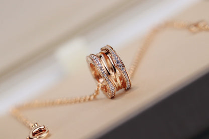 [Clover Jewelry]ZERO 1 PINK GOLD NECKLACE