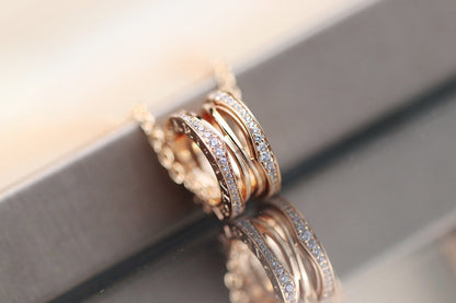 [Clover Jewelry]ZERO 1 PINK GOLD NECKLACE