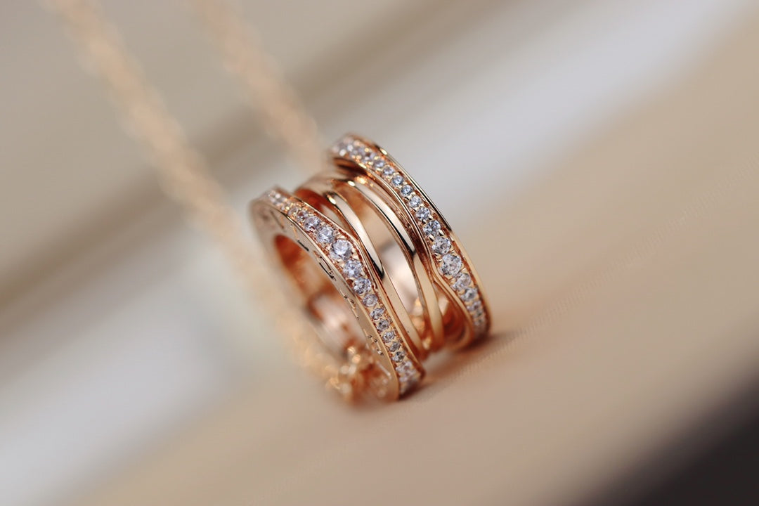 [Clover Jewelry]ZERO 1 PINK GOLD NECKLACE