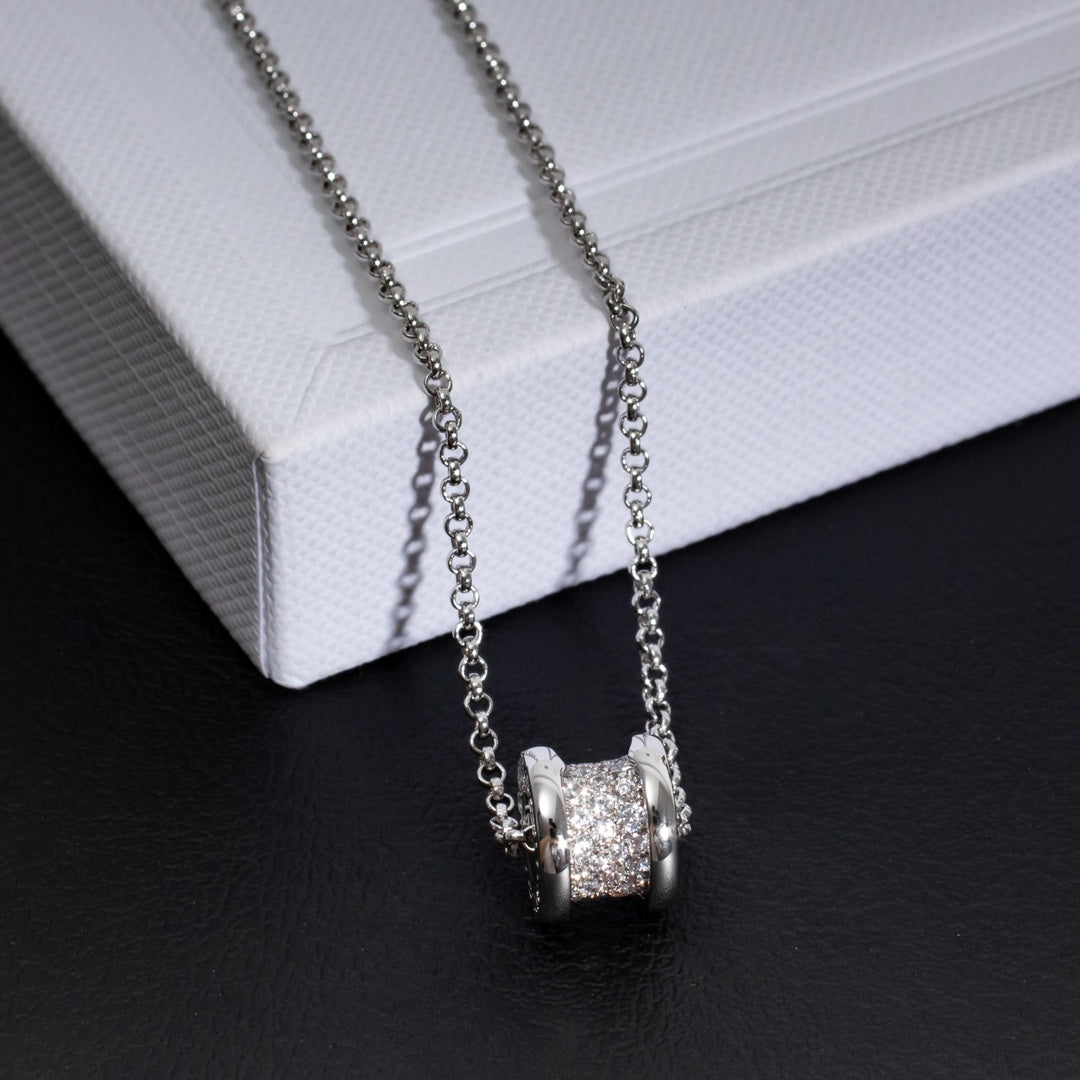 [Clover Jewelry]ZERO 1 SILVER DIAMOND NECKLACE