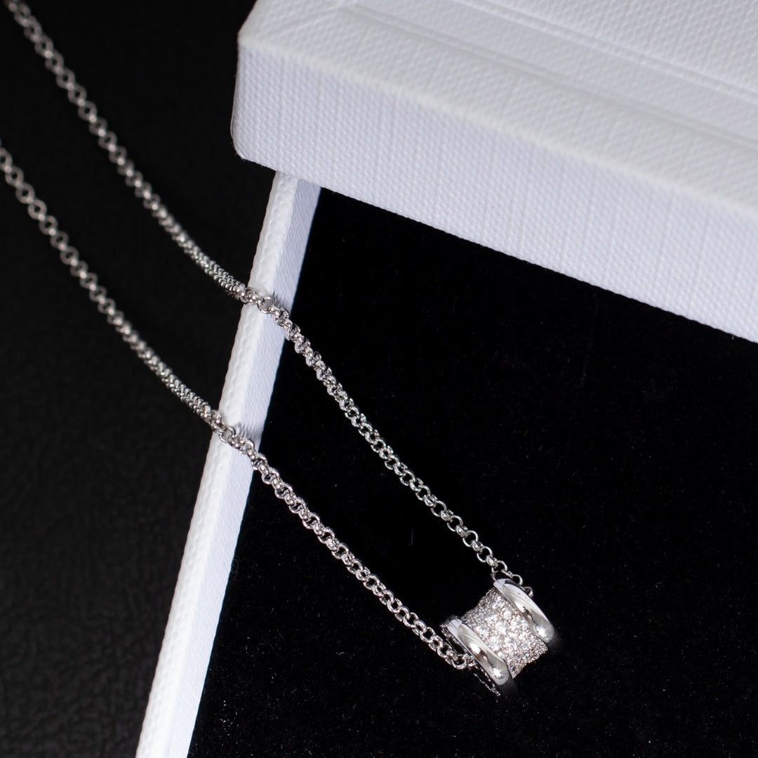 [Clover Jewelry]ZERO 1 SILVER DIAMOND NECKLACE