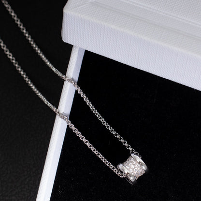 [Clover Jewelry]ZERO 1 SILVER DIAMOND NECKLACE
