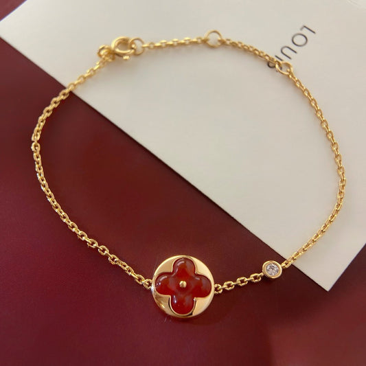 [Clover Jewelry]SUN PEDANT CARNELIAN BRACELET