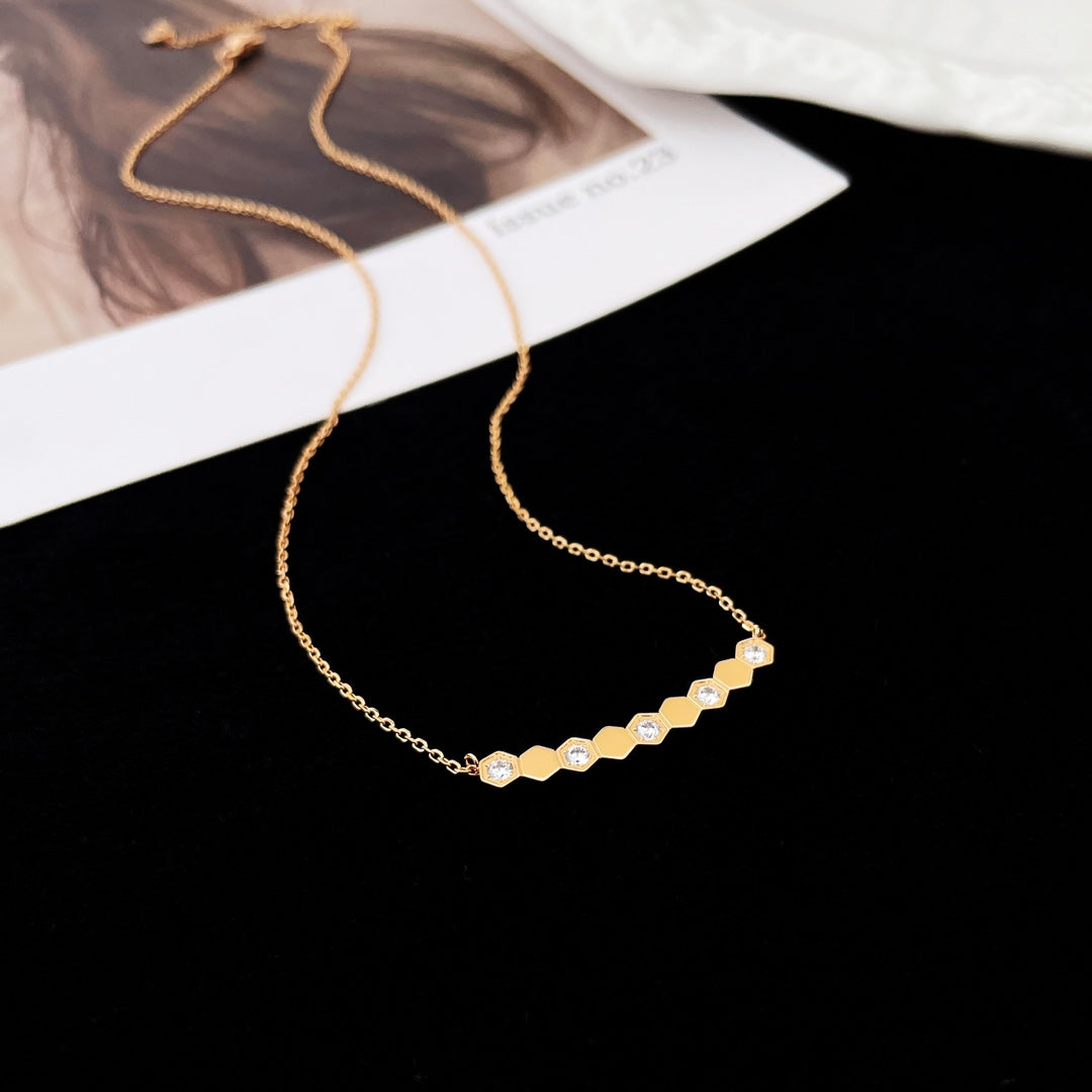 [Clover Jewelry]BEE MY LOVE DIAMOND NECKLACE