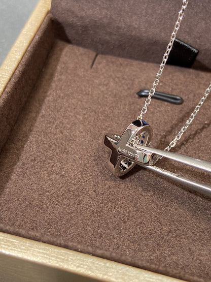 [Clover Jewelry]LIENS DIAMOND SILVER NECKLACE