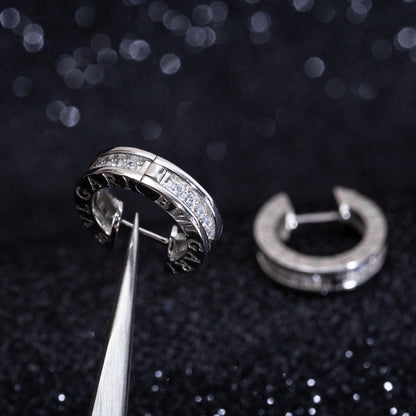 [Clover Jewelry]ZERO 1 MINI SILVER DIAMOND EARRINGS