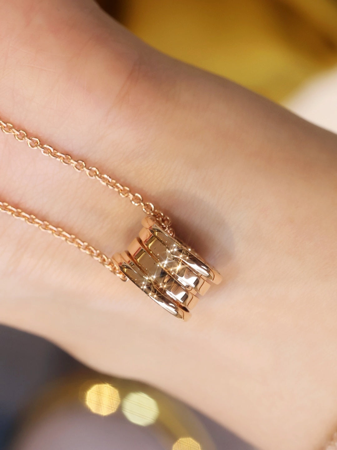 [Clover Jewelry]ZERO 1 PINK GOLD NECKLACE