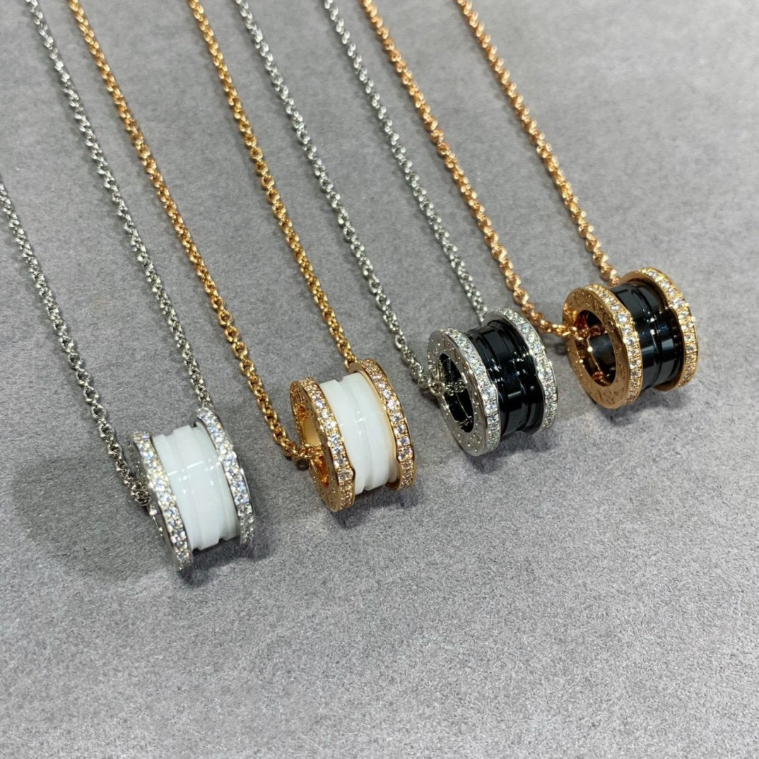 [Clover Jewelry]ZERO 1 DIAMOND CERAMIC NECKLACE