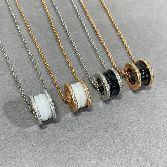 [Clover Jewelry]ZERO 1 DIAMOND CERAMIC NECKLACE