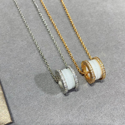 [Clover Jewelry]ZERO 1 DIAMOND CERAMIC NECKLACE
