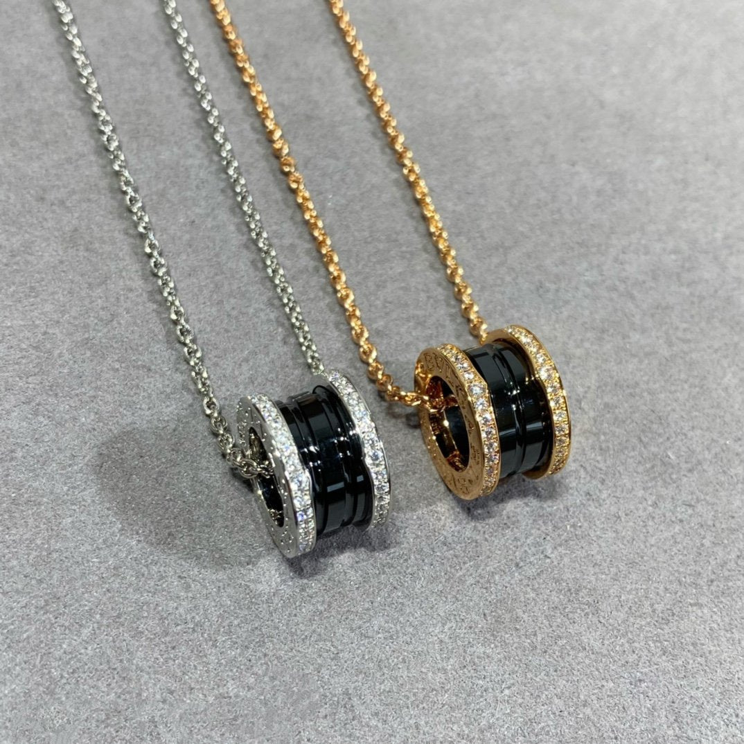 [Clover Jewelry]ZERO 1 DIAMOND CERAMIC NECKLACE
