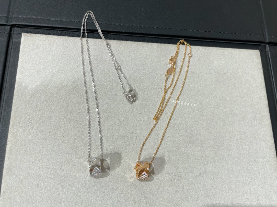 [Clover Jewelry]LIENS EVIDENCE DIAMOND PAVED NECKLACE