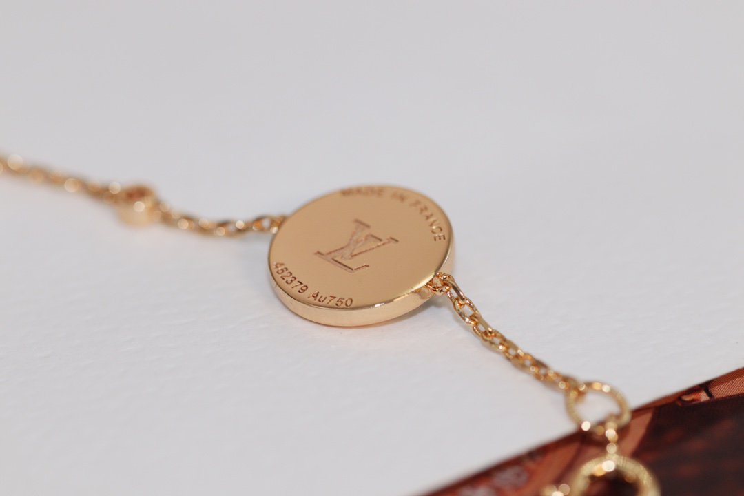 [Clover Jewelry]STAR AND SUN 4 MOTIF PINK GOLD MALACHITE BRACELET