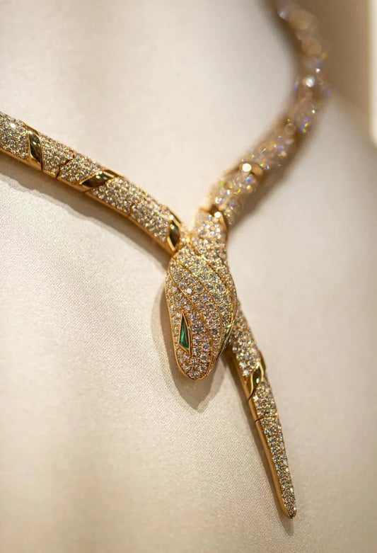 [Clover Jewelry]HAUTE COUTURE GOLD SERPENTI NECKLACE