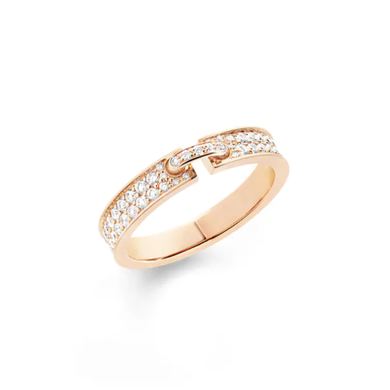 [Clover Jewelry]ALLIANCE LIENS VIDENCE PAVED DIAMOND 4MM RING