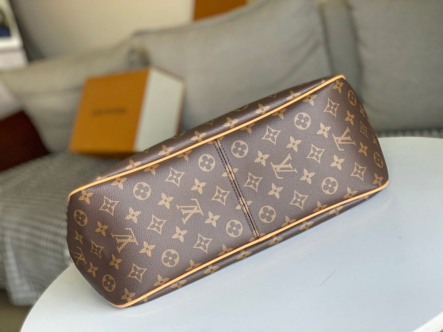 LV 25S GRACEFUL 46 IN BROWN MONOGRAM CANVAS LEATHER TRIM GOLD HARDWARE
