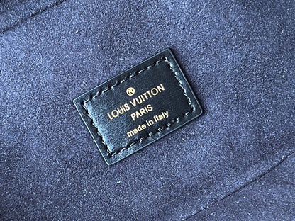 LV 25S VANITY 19 IN DARK BROWN MONOGRAM COATED CANVAS LEATHER TRIM BLACK